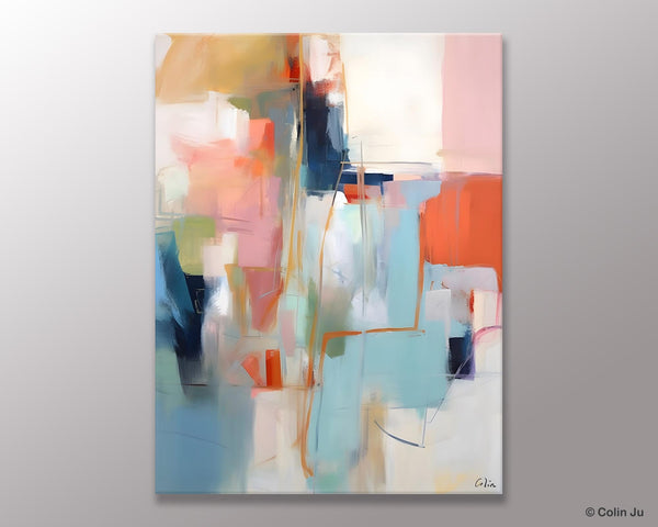 Large Wall Art Painting for Bedroom, Oversized Abstract Wall Art Paintings, Original Modern Artwork, Contemporary Acrylic Painting on Canvas-artworkcanvas