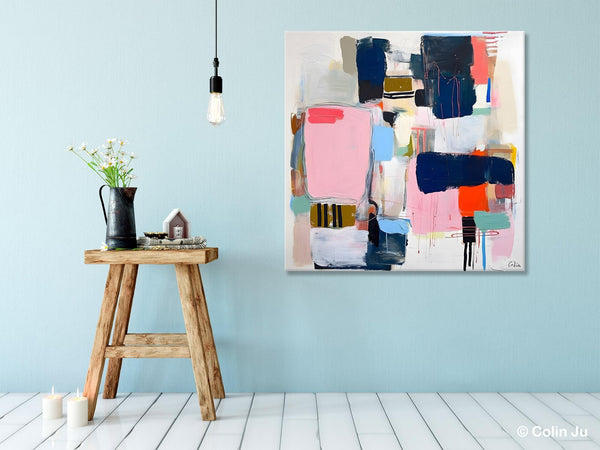 Modern Original Abstract Wall Art, Contemporary Canvas Art, Canvas Paintings, Large Abstract Art for Bedroom, Simple Modern Acrylic Artwork-artworkcanvas