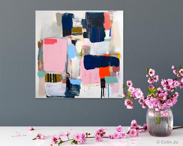 Modern Original Abstract Wall Art, Contemporary Canvas Art, Canvas Paintings, Large Abstract Art for Bedroom, Simple Modern Acrylic Artwork-artworkcanvas