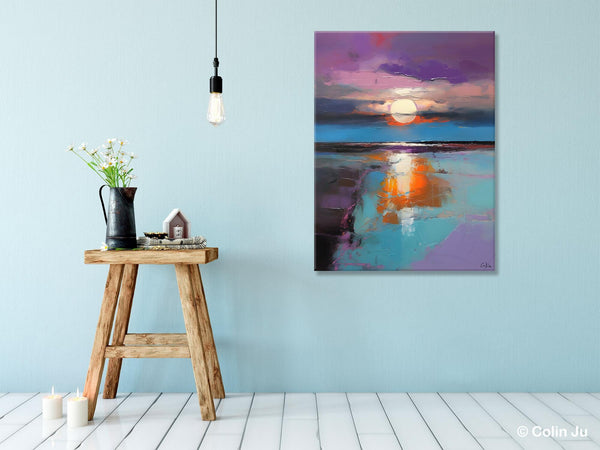 Original Landscape Painting on Canvas, Hand Painted Canvas Art, Abstract Landscape Artwork, Contemporary Wall Art Paintings, Huge Canvas Art-artworkcanvas