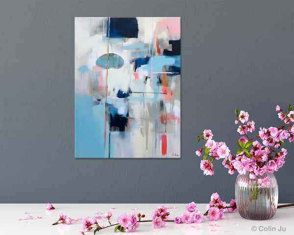 Large Wall Paintings for Bedroom, Contemporary Abstract Paintings on Canvas, Oversized Abstract Wall Art Paintings, Original Abstract Art-artworkcanvas