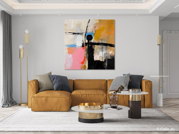 Extra Large Abstract Paintings for Bedroom, Original Modern Acrylic Wall Art, Modern Canvas Art Paintings, Abstract Wall Art for Dining Room-artworkcanvas