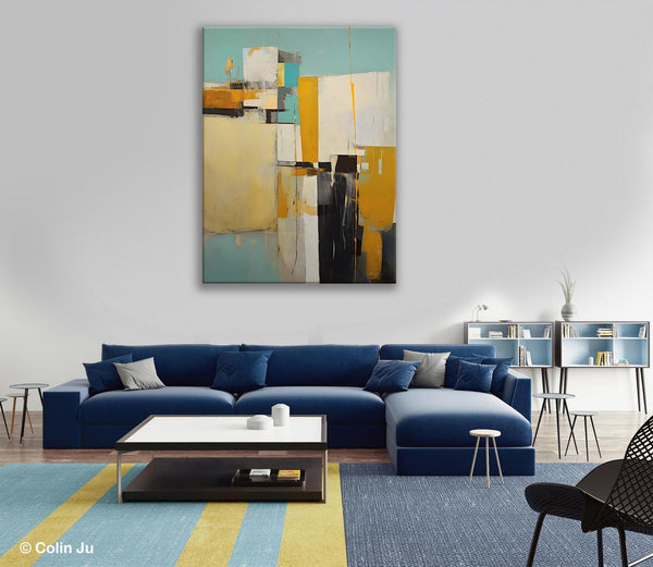 Oversized Abstract Wall Art Paintings, Original Modern Artwork, Large Wall Art Painting for Bedroom, Contemporary Acrylic Painting on Canvas-artworkcanvas
