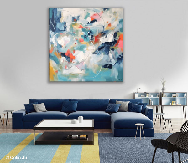 Modern Acrylic Art, Modern Original Abstract Art, Large Abstract Art for Bedroom, Simple Canvas Paintings for Sale, Contemporary Canvas Art-artworkcanvas