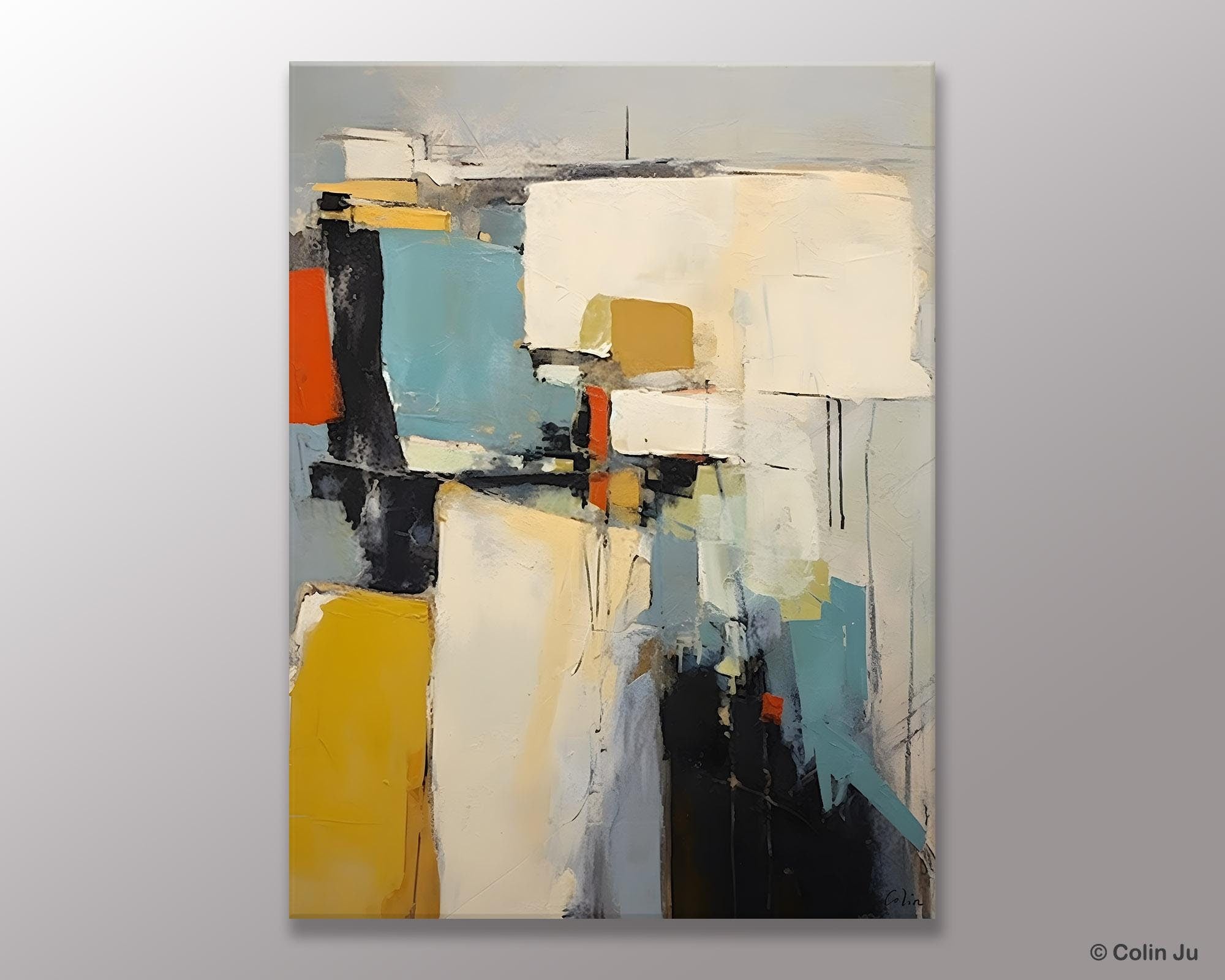 Large Modern Canvas Paintings, Heavy Texture Paintings, Large Original Wall Art Painting for Bedroom, Acrylic Paintings on Canvas-artworkcanvas