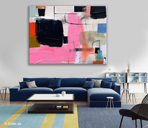 Contemporary Painting on Canvas, Extra Large Wall Art Paintings, Simple Canvas Art, Original Canvas Art for sale, Simple Abstract Paintings-artworkcanvas