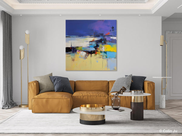 Original Modern Abstract Artwork, Geometric Modern Canvas Art, Extra Large Canvas Paintings for Living Room, Abstract Wall Art for Sale-artworkcanvas