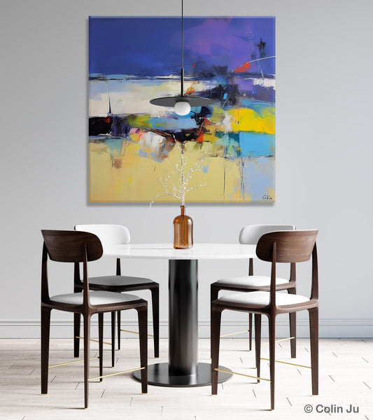 Original Modern Abstract Artwork, Geometric Modern Canvas Art, Extra Large Canvas Paintings for Living Room, Abstract Wall Art for Sale-artworkcanvas