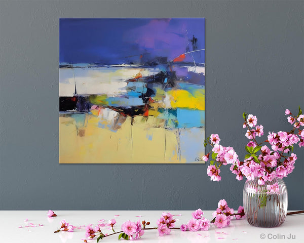 Original Modern Abstract Artwork, Geometric Modern Canvas Art, Extra Large Canvas Paintings for Living Room, Abstract Wall Art for Sale-artworkcanvas