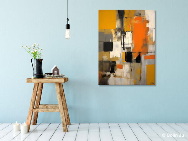 Oversized Abstract Art Paintings, Original Canvas Artwork, Large Wall Art Painting for Dining Room, Contemporary Acrylic Painting on Canvas-artworkcanvas