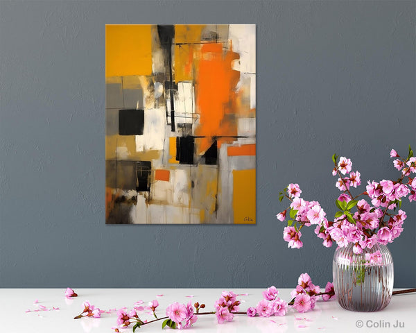 Oversized Abstract Art Paintings, Original Canvas Artwork, Large Wall Art Painting for Dining Room, Contemporary Acrylic Painting on Canvas-artworkcanvas