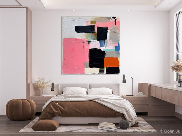Modern Original Abstract Art, Large Wall Art for Bedroom, Geometric Modern Acrylic Art, Canvas Paintings for Sale, Contemporary Canvas Art-artworkcanvas