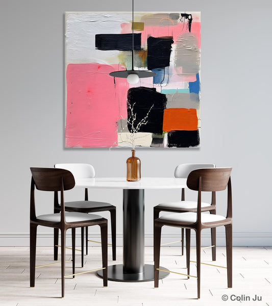 Modern Original Abstract Art, Large Wall Art for Bedroom, Geometric Modern Acrylic Art, Canvas Paintings for Sale, Contemporary Canvas Art-artworkcanvas