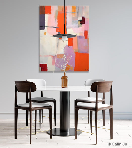 Large Modern Canvas Art for Dining Room, Simple Abstract Art, Large Original Wall Art Painting for Bedroom, Acrylic Paintings on Canvas-artworkcanvas