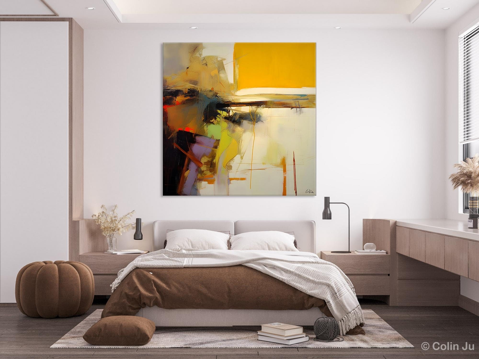 Large Abstract Art for Bedroom, Modern Acrylic Art, Modern Original Abstract Art, Simple Canvas Paintings for Sale, Contemporary Canvas Art-artworkcanvas