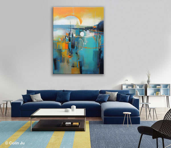 Extra Large Modern Canvas Art for Bedroom, Original Art Paintings, Large Paintings for Sale, Hand Painted Canvas Art, Acrylic Art on Canvas-artworkcanvas