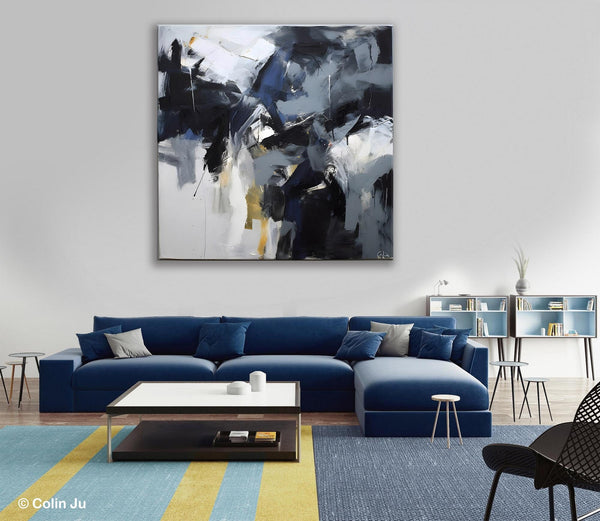 Simple Modern Acrylic Art, Modern Original Abstract Art, Large Abstract Art for Bedroom, Canvas Paintings for Sale, Contemporary Canvas Art-artworkcanvas
