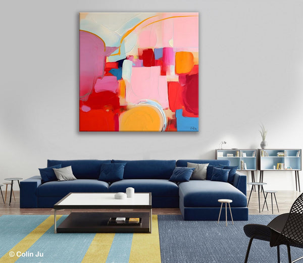 Large Abstract Art for Bedroom, Original Abstract Wall Art, Modern Canvas Paintings, Simple Modern Acrylic Artwork, Contemporary Canvas Art-artworkcanvas