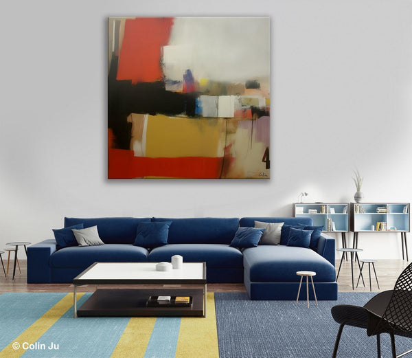 Modern Original Abstract Art, Canvas Paintings for Sale, Large Wall Art for Bedroom, Geometric Modern Acrylic Art, Contemporary Canvas Art-artworkcanvas