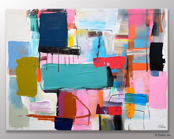 Original Abstract Art Paintings, Hand Painted Canvas Art, Acrylic Painting on Canvas, Large Canvas Art for Sale, Large Painting for Bedroom-artworkcanvas