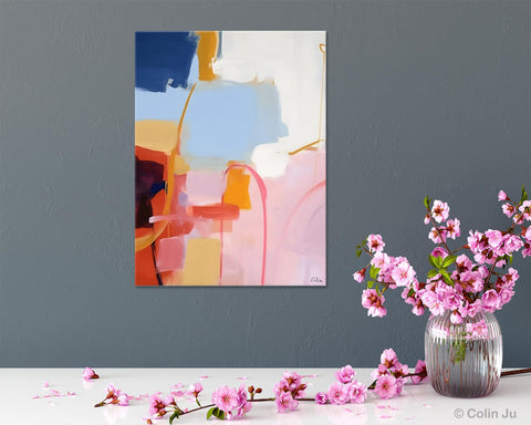 Contemporary Acrylic Painting on Canvas, Large Wall Art Painting for Bedroom, Original Canvas Art, Oversized Modern Abstract Wall Paintings-artworkcanvas