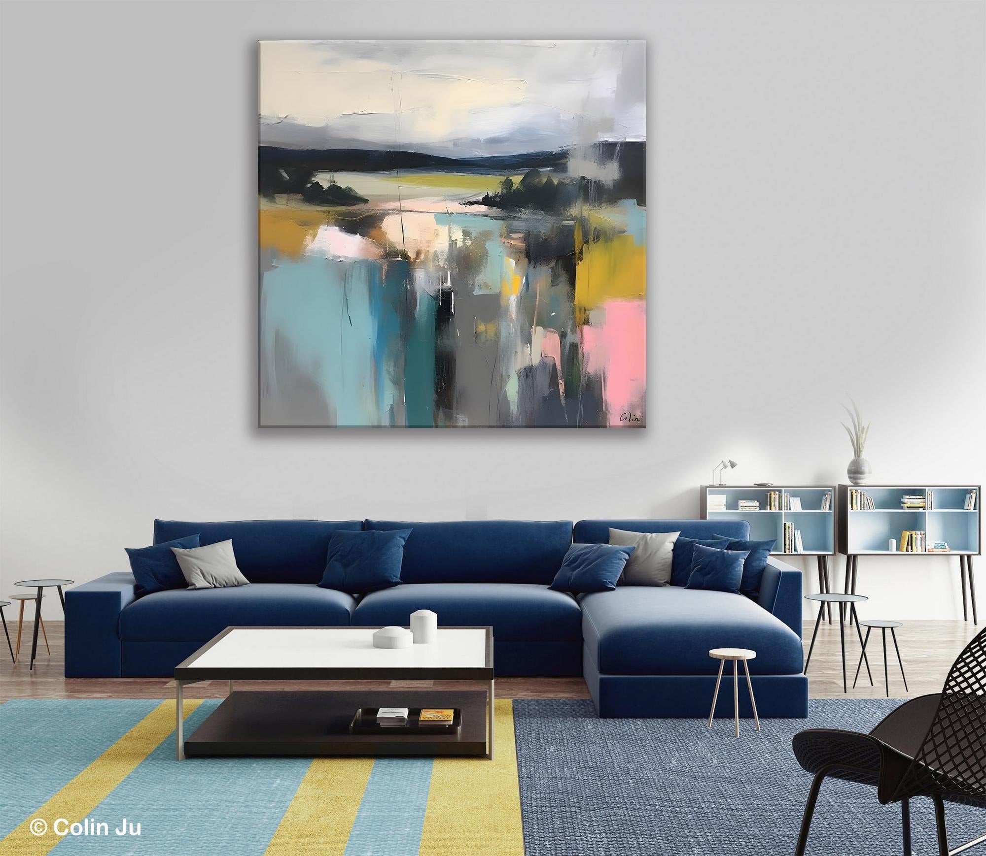 Contemporary Canvas Art, Original Modern Wall Art, Modern Acrylic Artwork, Modern Canvas Paintings, Large Abstract Painting for Bedroom-artworkcanvas