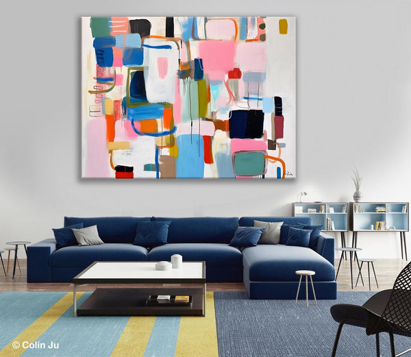 Large Wall Art Ideas for Living Room, Hand Painted Canvas Art, Oversized Canvas Paintings, Original Abstract Art, Contemporary Acrylic Art-artworkcanvas