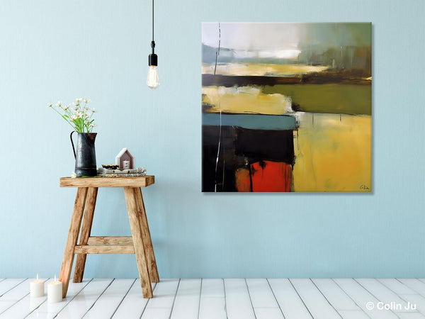 Large Abstract Painting for Bedroom, Original Modern Wall Art Paintings, Modern Acrylic Paintings, Huge Contemporary Canvas Paintings-artworkcanvas