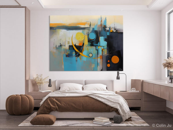 Extra Large Canvas Painting for Living Room, Original Acrylic Wall Art, Oversized Contemporary Acrylic Paintings, Abstract Canvas Paintings-artworkcanvas