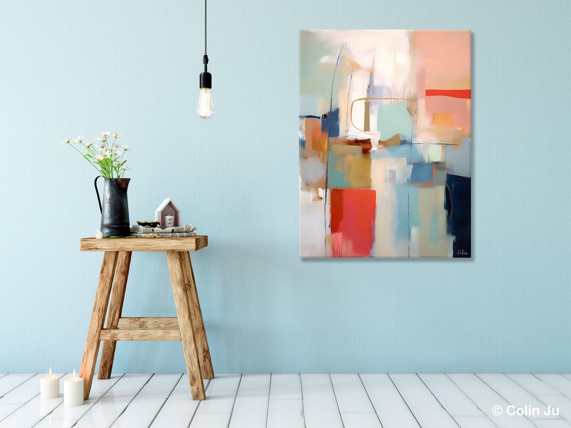 Contemporary Acrylic Painting on Canvas, Large Wall Art Painting for Living Room, Original Canvas Art, Modern Abstract Wall Paintings-artworkcanvas