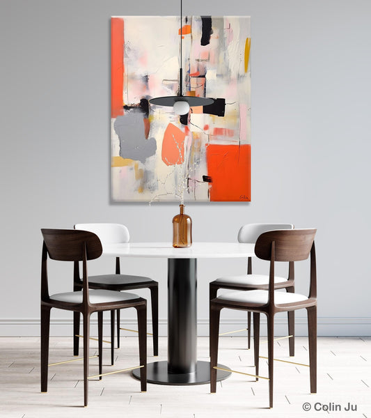 Acrylic Painting on Canvas, Contemporary Painting, Canvas Paintings for Dining Room, Extra Large Modern Wall Art, Original Abstract Painting-artworkcanvas