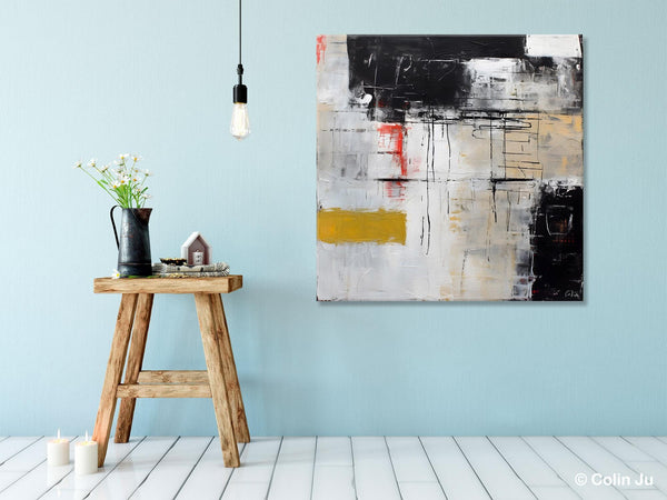 Large Abstract Art for Bedroom, Original Abstract Wall Art, Simple Modern Acrylic Artwork, Modern Canvas Paintings, Contemporary Canvas Art-artworkcanvas