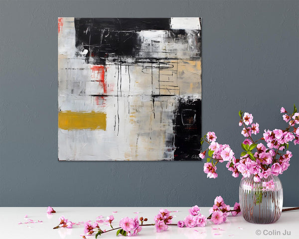 Large Abstract Art for Bedroom, Original Abstract Wall Art, Simple Modern Acrylic Artwork, Modern Canvas Paintings, Contemporary Canvas Art-artworkcanvas