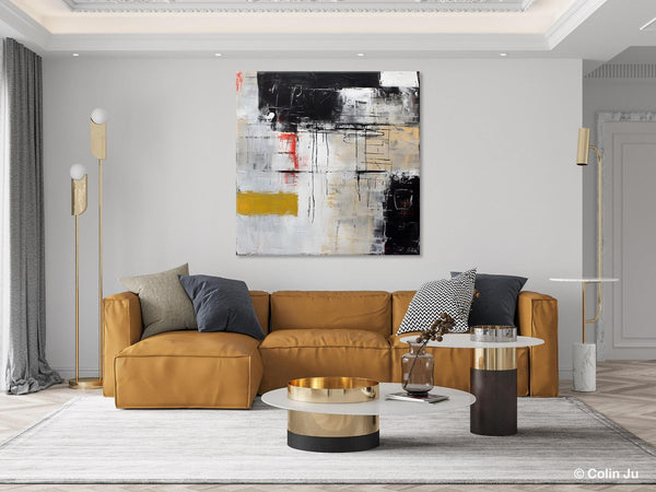 Large Abstract Art for Bedroom, Original Abstract Wall Art, Simple Modern Acrylic Artwork, Modern Canvas Paintings, Contemporary Canvas Art-artworkcanvas