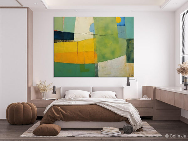 Original Canvas Artwork, Large Wall Art Painting for Dining Room, Contemporary Acrylic Painting on Canvas, Modern Abstract Wall Paintings-artworkcanvas