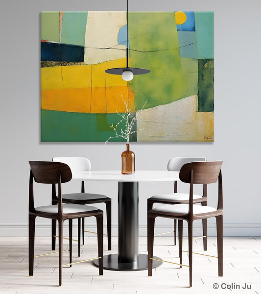 Original Canvas Artwork, Large Wall Art Painting for Dining Room, Contemporary Acrylic Painting on Canvas, Modern Abstract Wall Paintings-artworkcanvas