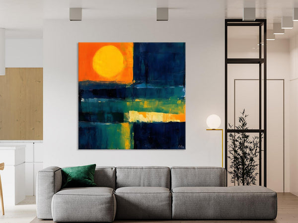 Large Abstract Painting for Dining Room, Modern Acrylic Artwork, Simple Canvas Paintings, Contemporary Canvas Art, Original Modern Wall Art-artworkcanvas