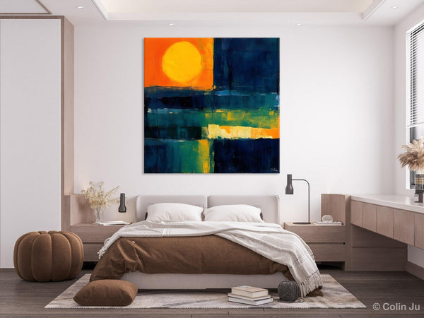 Large Abstract Painting for Dining Room, Modern Acrylic Artwork, Simple Canvas Paintings, Contemporary Canvas Art, Original Modern Wall Art-artworkcanvas