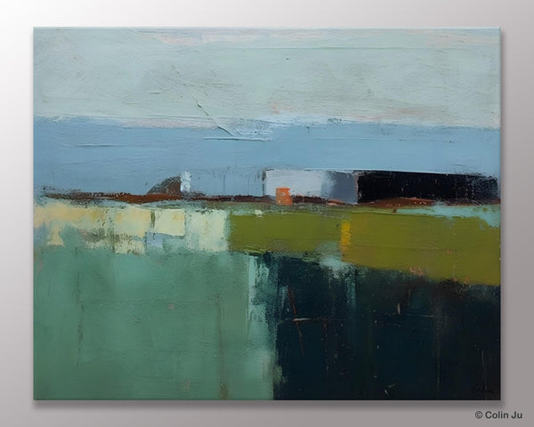 Landscape Acrylic Paintings, Landscape Abstract Painting, Modern Wall Art for Living Room, Original Abstract Art, Acrylic Painting on Canvas-artworkcanvas