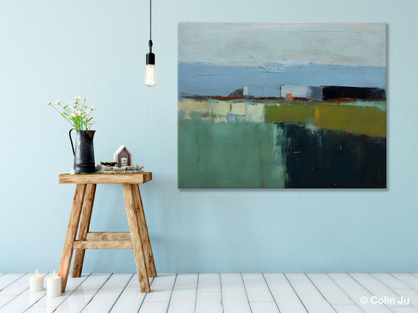 Landscape Acrylic Paintings, Landscape Abstract Painting, Modern Wall Art for Living Room, Original Abstract Art, Acrylic Painting on Canvas-artworkcanvas