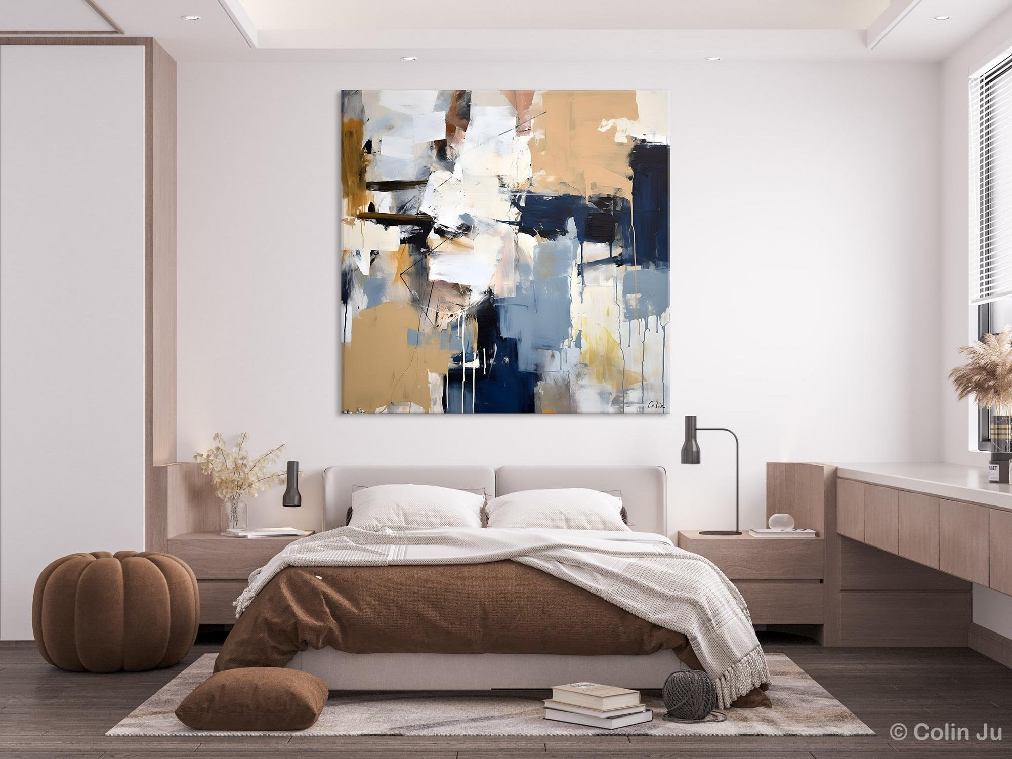 Large Wall Art for Bedroom, Abstract Modern Acrylic Art, Canvas Paintings for Sale, Modern Original Abstract Art, Contemporary Canvas Art-artworkcanvas