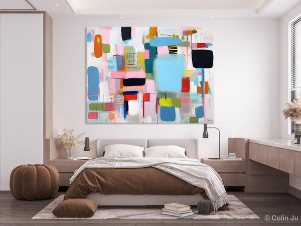 Original Abstract Art, Hand Painted Canvas Art, Modern Wall Art Ideas for Dining Room, Large Canvas Paintings, Contemporary Acrylic Painting-artworkcanvas
