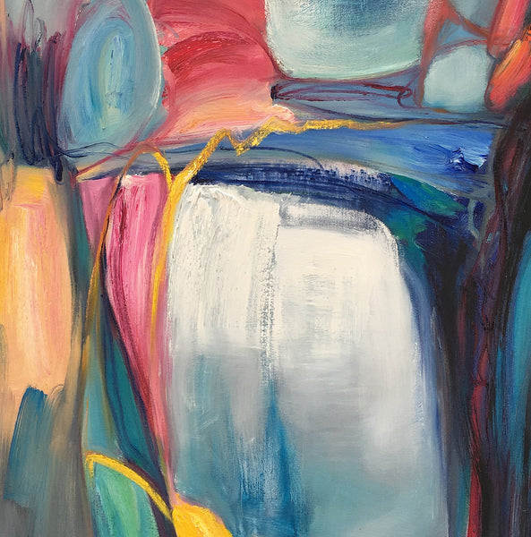 Contemporary Art, Original Wall Art, Abstract Landscape Art, Large Art, Abstract Painting-artworkcanvas