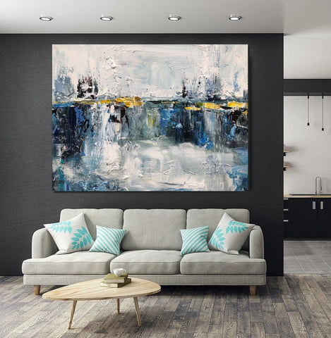 Living Room Wall Art Painting, Extra Large Acrylic Painting, Simple Modern Art, Palette Knife Paintings, Modern Contemporary Abstract Artwork-artworkcanvas