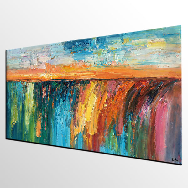 Abstract Artwork, Landscape Painting, Original Oil Painting, Abstract Painting, Living Room Wall Art-artworkcanvas