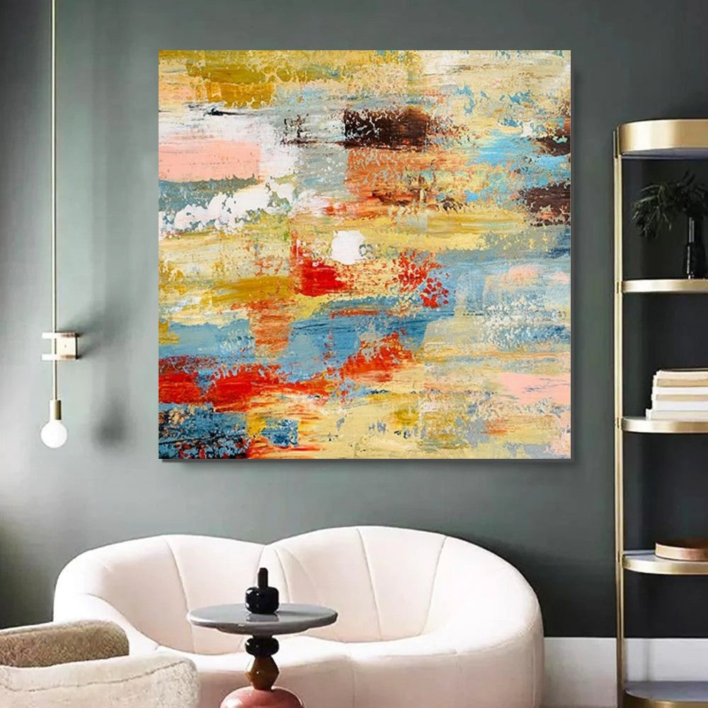 Original Hand Painted Large Abstract Canvas Art, Modern Wall Decor Painting