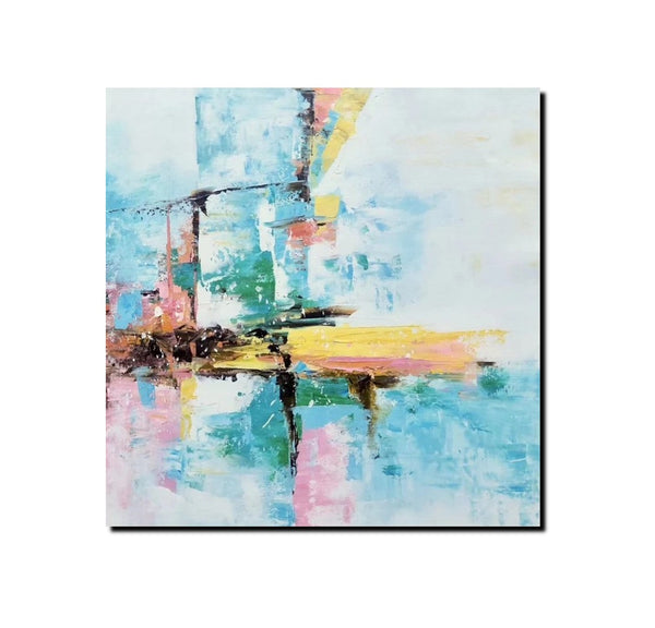 Simple Abstract Paintings, Dining Room Modern Wall Art, Modern Contemporary Art, Large Painting on Canvas, Acrylic Canvas Painting-artworkcanvas