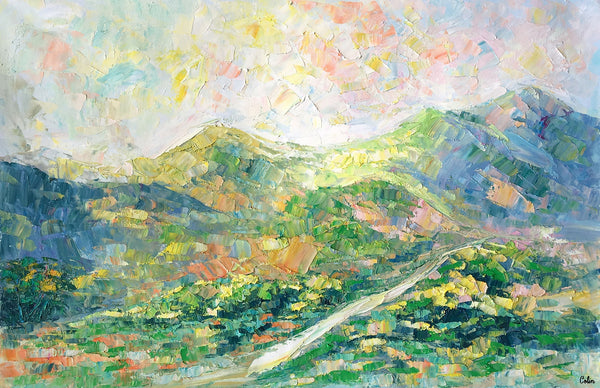Abstract Painting, Oil Painting, Original Wall Art, Landscape Painting, Large Art, Canvas Art, Wall Art, Canvas Painting, Mountain Painting-artworkcanvas