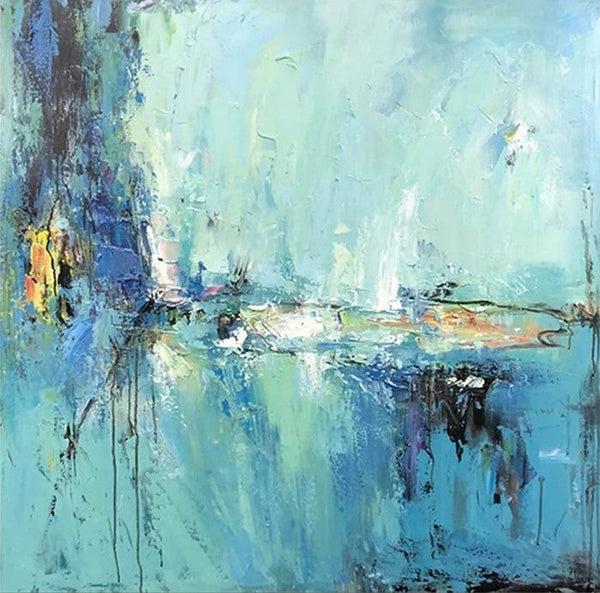 Modern Acrylic Canvas Painting, Heavy Texture Paintings, Palette Knife Paniting, Acrylic Painting on Canvas, Oversized Wall Art Painting for Sale-artworkcanvas