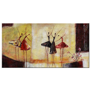 Canvas Wall Art, Ballet Dancer Painting, Bedroom Wall Decor, Abstract Art Painting, Modern Artwork, Contemporary Art-artworkcanvas